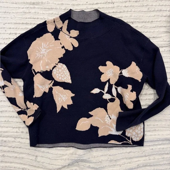 Anthropologie Maeve Carys Jo Faulkner Mock Neck Sweater - Picture 3 of 5